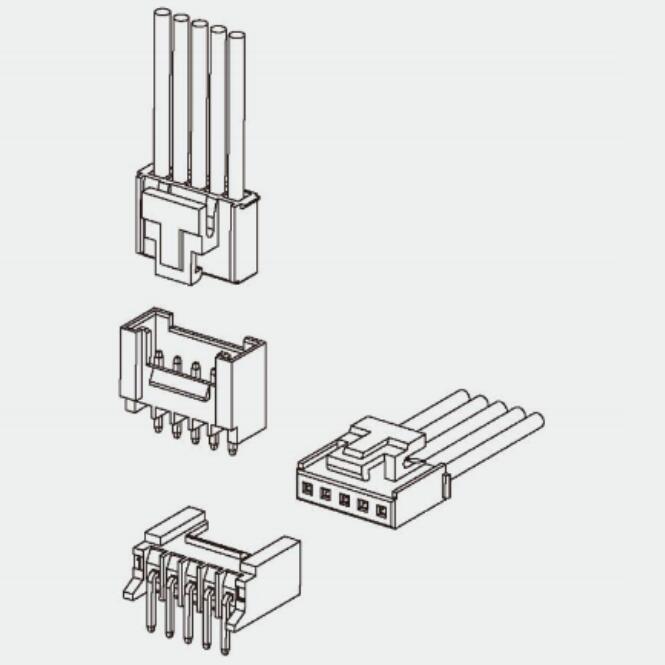 T2004 Series 2.0mm Dual Row Connector With Lock 