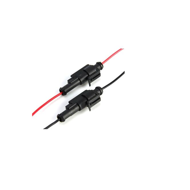 1Pin  Automotive connector Wire Harness/ Waterproof Connector / Male and Female wire length 14cm